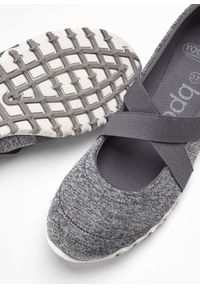 bonprix - Baleriny na co dzień. Okazja: na co dzień. Zapięcie: pasek. Kolor: szary #3