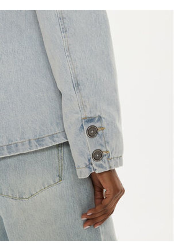 One Teaspoon Marynarka 26469 Niebieski Relaxed Fit. Kolor: niebieski. Materiał: bawełna, jeans