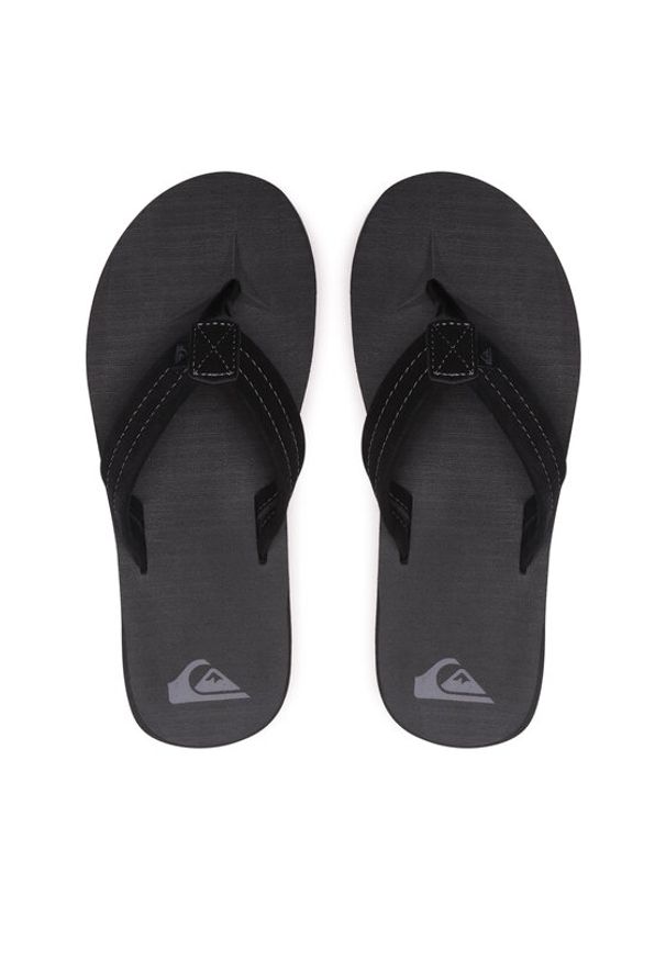 Quiksilver Japonki AQYL101323 Czarny. Kolor: czarny. Materiał: zamsz, skóra