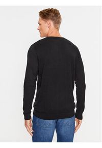 Selected Homme Sweter 16090147 Czarny Regular Fit. Kolor: czarny. Materiał: bawełna