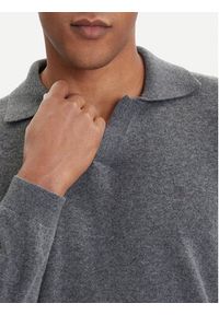 Marc O'Polo Sweter 529 5144 60150 Szary Regular Fit. Typ kołnierza: polo. Kolor: szary. Materiał: bawełna #5