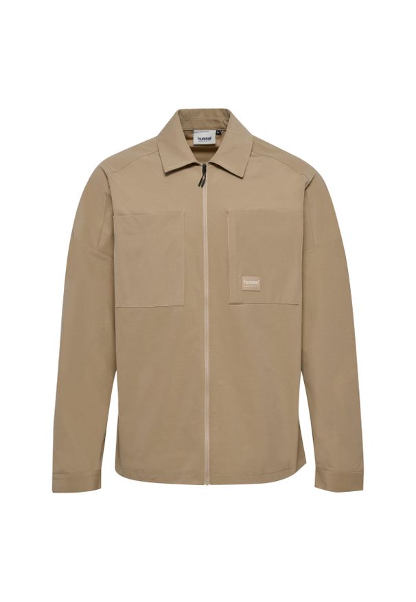 Overshirt Hummel Sorona Loose. Kolor: brązowy. Materiał: materiał