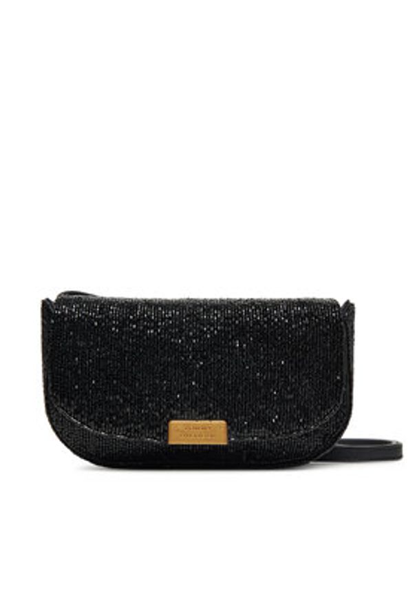 TOMMY HILFIGER - Tommy Hilfiger Torebka Party Le Mini Crossover Beaded AW0AW17940 Czarny. Kolor: czarny. Materiał: skórzane