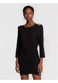 Ba&sh Sukienka koktajlowa Megan 1H22MEGA Czarny Slim Fit. Kolor: czarny. Materiał: wiskoza. Styl: wizytowy #1