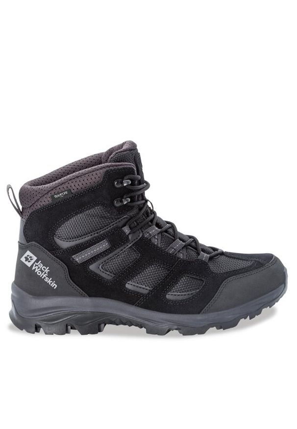 Jack Wolfskin Trekkingi Vojo 3 Texapore Mid 4042461 Czarny. Kolor: czarny. Materiał: skóra. Sport: turystyka piesza