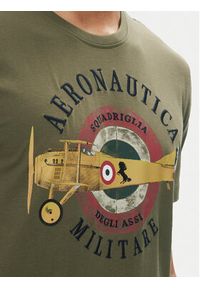 Aeronautica Militare T-Shirt 251TS2414J641 Khaki Regular Fit. Kolor: brązowy. Materiał: bawełna #5