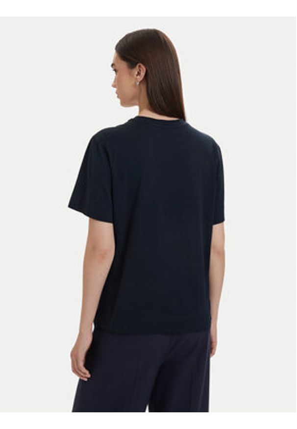 BOSS T-Shirt Elpha 50567045 Granatowy Regular Fit. Kolor: niebieski. Materiał: bawełna