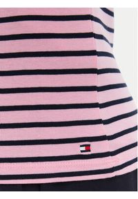 TOMMY HILFIGER - Tommy Hilfiger T-Shirt Gold Btn Cap WW0WW50942 Kolorowy Slim Fit. Materiał: bawełna. Wzór: kolorowy #5