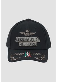 Aeronautica Militare - AERONAUTICA MILITARE Czarna męska czapka z daszkiem. Kolor: czarny. Styl: sportowy, casual, elegancki #1