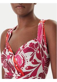 Morgan Sukienka letnia 261-RANNA Różowy Regular Fit. Kolor: różowy. Materiał: syntetyk. Sezon: lato #4