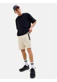 Jack & Jones - Jack&Jones Szorty sportowe Gordon Fusion 12273304 Beżowy Regular Fit. Kolor: beżowy. Materiał: syntetyk. Styl: sportowy #4