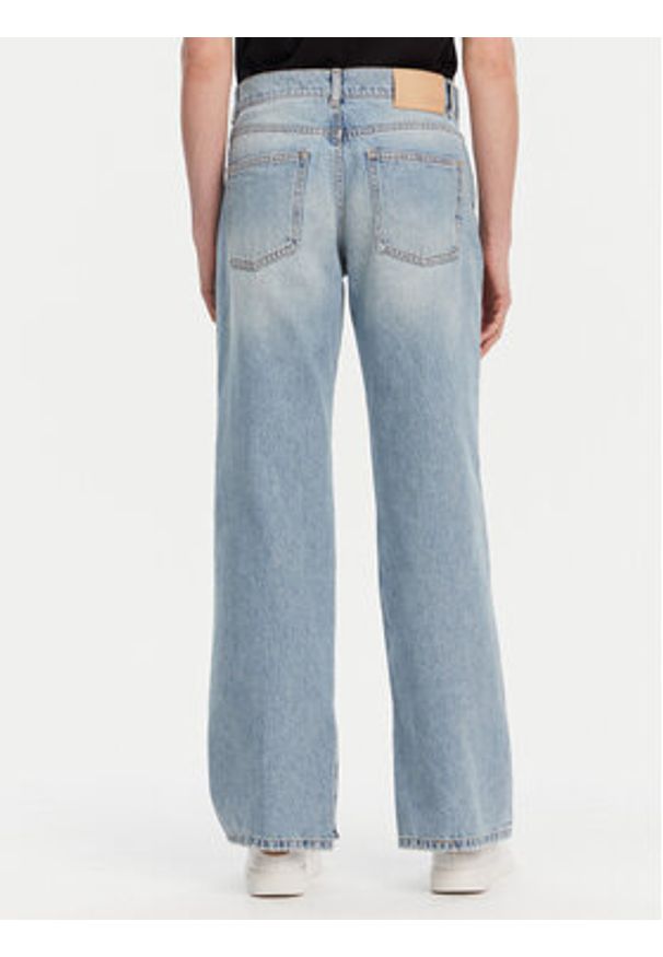 ViCOLO Jeansy DD5065 Niebieski Wide Leg. Kolor: niebieski