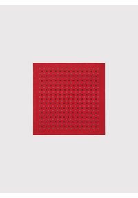 Pako Lorente - PAKO LORENTE – Czerwona poszetka męska w mikrowzór. Kolor: czerwony. Materiał: bawełna