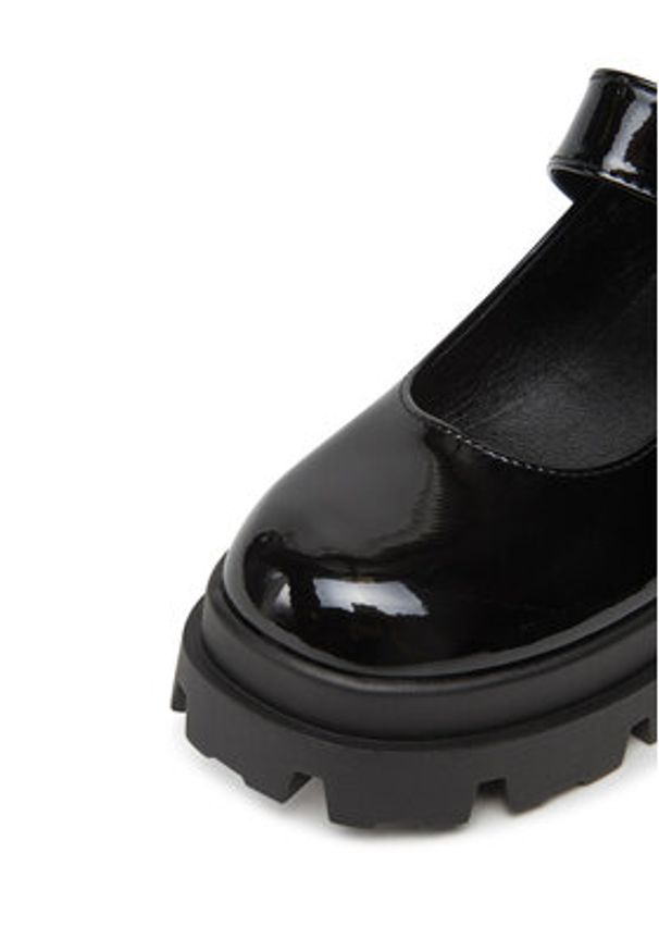 DeeZee Półbuty 8-3-A Czarny. Kolor: czarny. Materiał: skóra