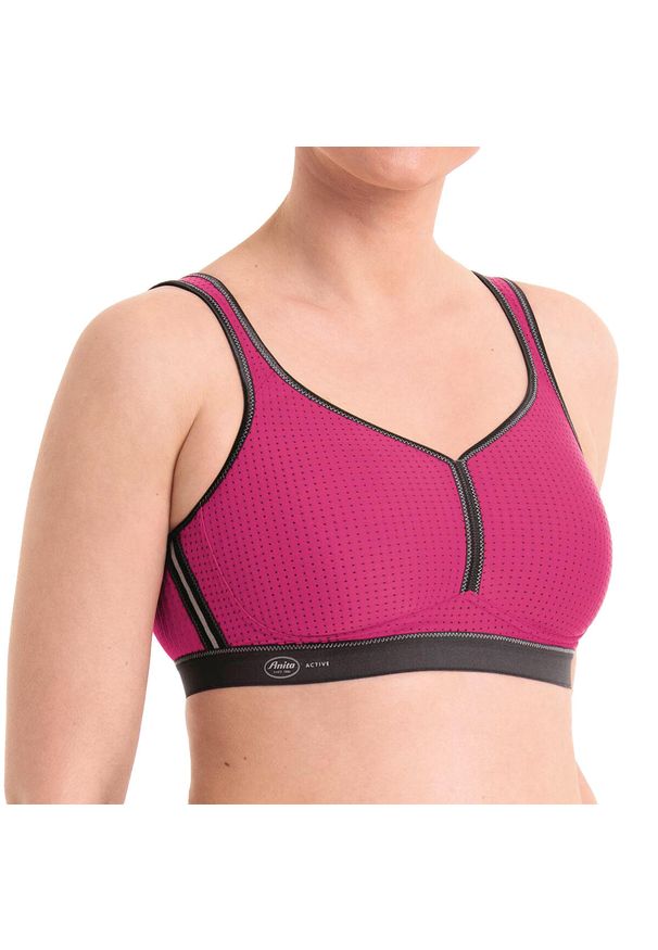 ANITA ACTIVE - Stanik do biegania Performance z wysokim poziomem podtrzymywania. Kolor: różowy. Materiał: poliamid, poliester, elastan. Sport: bieganie