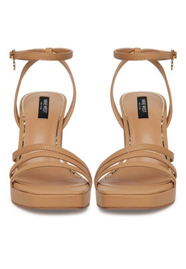 Nine West Sandały TS6197-01 Beżowy. Kolor: beżowy. Materiał: materiał, syntetyk