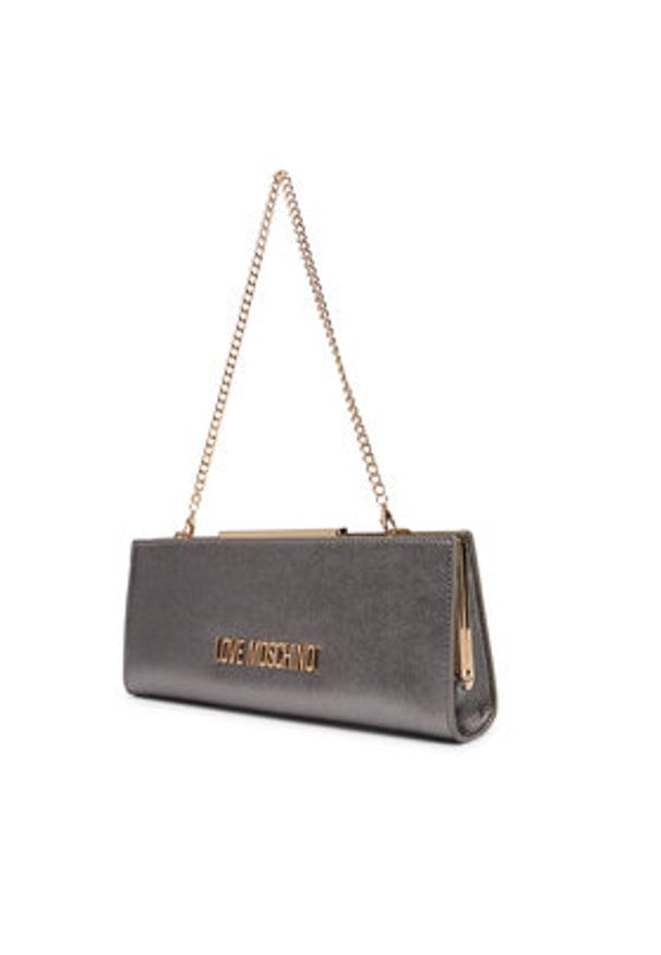 Love Moschino - LOVE MOSCHINO Torebka JC4144PP1OLS0910 Szary. Kolor: szary. Materiał: skórzane