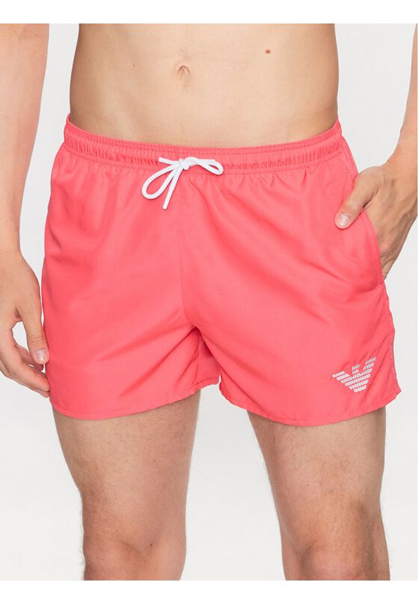 Emporio Armani Underwear Szorty kąpielowe 211752 3R438 00776 Czerwony Regular Fit. Kolor: czerwony. Materiał: syntetyk