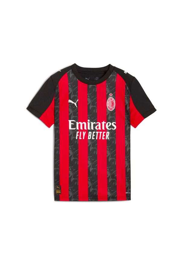 Replika Koszulki Domowej Puma Acm Jr. Koszulka Dzieci. Kolor: czerwony, wielokolorowy, czarny