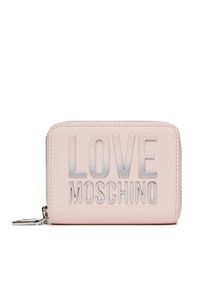 Love Moschino - Duży Portfel Damski LOVE MOSCHINO. Kolor: różowy