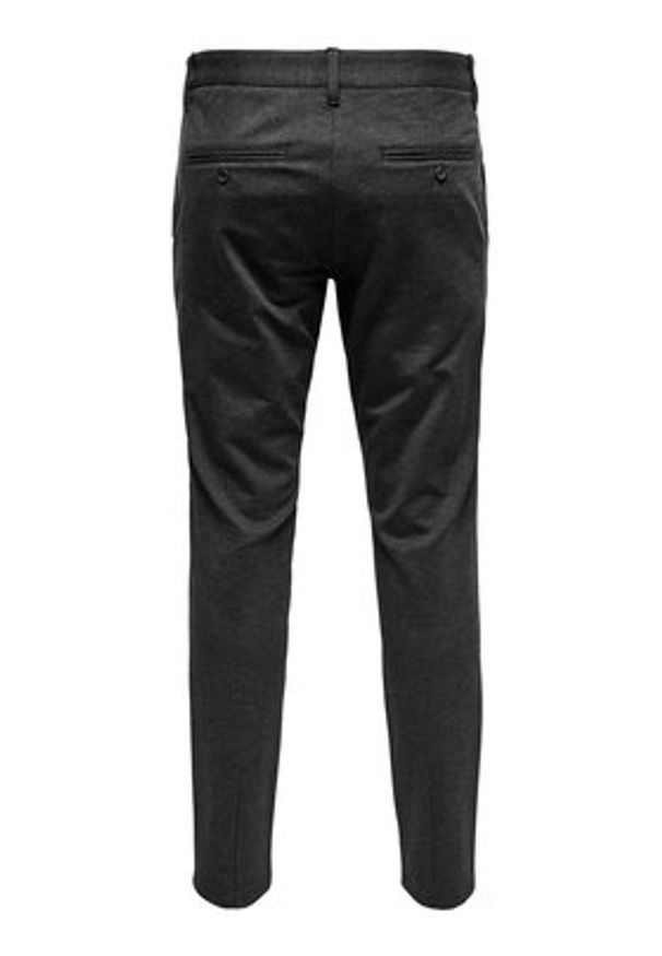 Only & Sons Chinosy Mark 22010209 Szary Slim Fit. Kolor: szary. Materiał: syntetyk