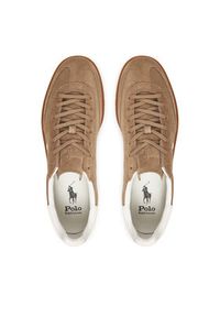 Polo Ralph Lauren Sneakersy Bedford 809967889002 Beżowy. Kolor: beżowy. Materiał: skóra, zamsz #4