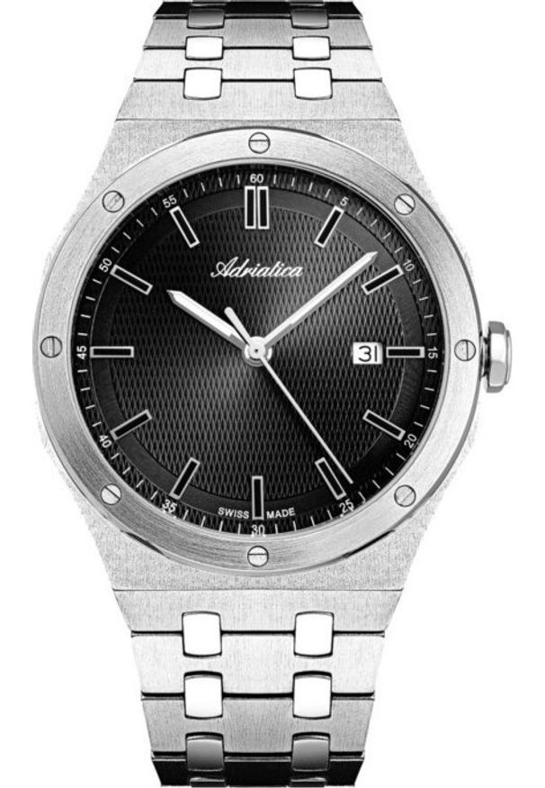 Zegarek męski Adriatica A8337.5114Q srebrny. Kolor: srebrny