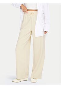 only - ONLY Spodnie dresowe Scarlett 15346400 Écru Regular Fit. Kolor: kremowy. Materiał: syntetyk #4