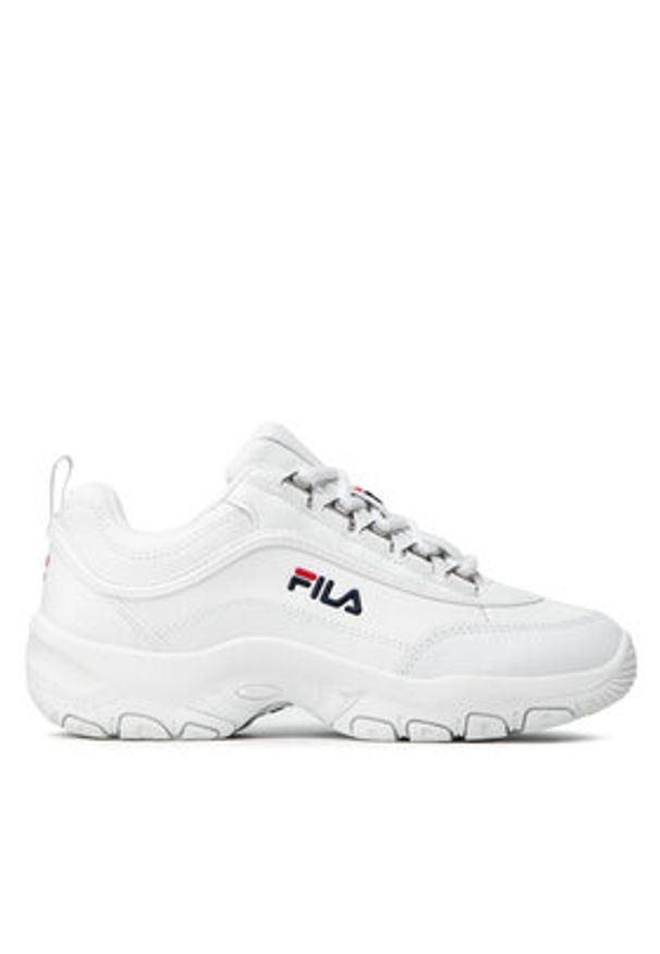 Fila Sneakersy Strada Low Teens FFT0009.10004 Biały. Kolor: biały. Materiał: skóra
