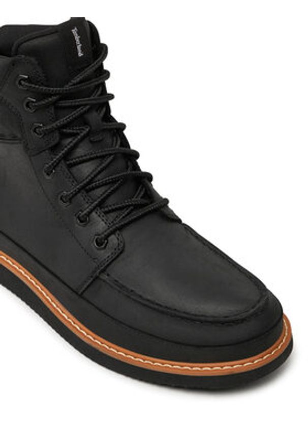 Timberland Trapery Newmarket Mid Lace Boot TB0A698FW021 Czarny. Kolor: czarny. Materiał: skóra