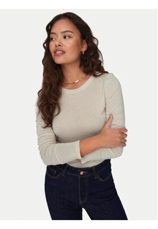 JDY Bluzka Suma 15311144 Écru Regular Fit. Materiał: wiskoza