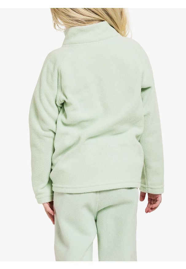 Bluza polarowa dziecięca Didriksons Monte Full Zip. Kolor: zielony. Materiał: polar