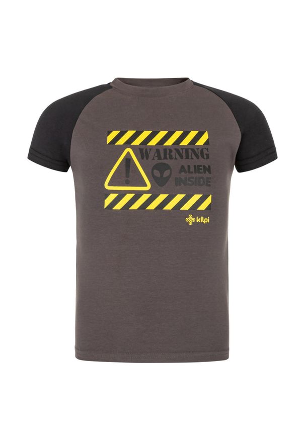 Chłopięcy T-shirt bawełniany Kilpi SALO-JB. Kolor: szary. Materiał: bawełna