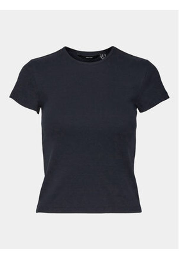 Vero Moda T-Shirt Chloe 10306894 Granatowy Tight Fit. Kolor: niebieski. Materiał: bawełna