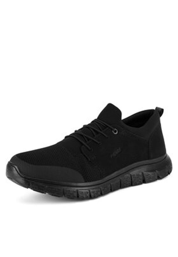 Rieker Sneakersy B6650-00 Czarny. Kolor: czarny. Materiał: materiał