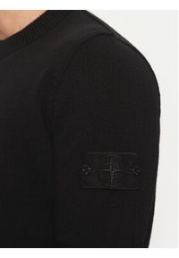 Stone Island Sweter 8115527FA Czarny Regular Fit. Kolor: czarny. Materiał: wełna #5