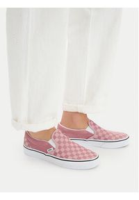 Vans Tenisówki Classic Slip-On VN000D6YCL21 Różowy. Zapięcie: bez zapięcia. Kolor: różowy. Materiał: skóra, zamsz #5