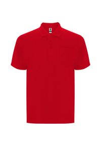 ROLY - Koszulka Polo Z Krótkim Rękawem Dla Dorosłych Unisex Centauro Premium. Typ kołnierza: polo. Kolor: czerwony. Długość rękawa: krótki rękaw. Długość: krótkie