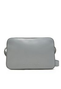 Calvin Klein Torebka Embossed Logo Camera Bag K60K612555 Szary. Kolor: szary