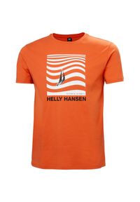 Koszulka Helly Hansen Shoreline 3.0. Kolor: pomarańczowy. Materiał: bawełna #1