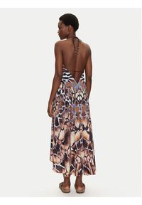 Iconique Sukienka letnia IC25-140 Kolorowy Relaxed Fit. Materiał: syntetyk. Wzór: kolorowy. Sezon: lato
