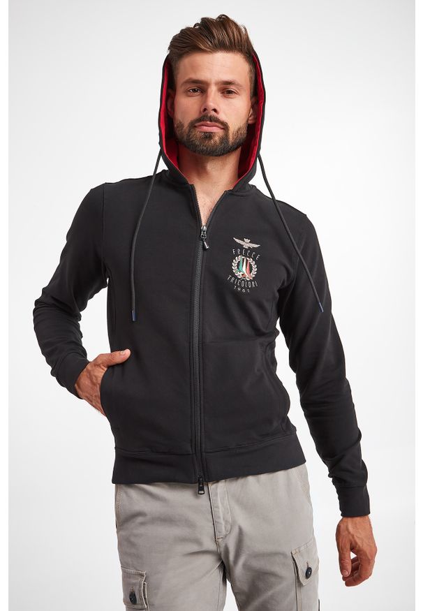 Aeronautica Militare - BLUZA AERONAUTICA MILITARE. Okazja: na co dzień. Typ kołnierza: kaptur. Styl: casual