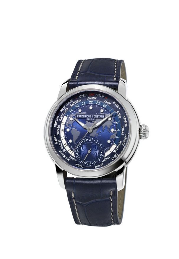 FREDERIQUE CONSTANT ZEGAREK Worldtimer Manufacture FC-718NWM4H6. Styl: elegancki