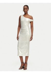 Patrizia Pepe Sukienka koktajlowa 2A3040/J242-S125 Kremowy Regular Fit. Kolor: kremowy. Materiał: syntetyk. Styl: wizytowy #1