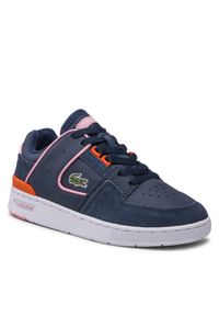 Lacoste Sneakersy Court Cage 0722 1 Sfa7-43SFA004805C Granatowy. Kolor: niebieski. Materiał: skóra