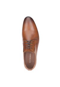 Wittchen - Męskie buty derby ze skóry z elastycznymi wstawkami. Okazja: na co dzień. Kolor: brązowy. Materiał: skóra. Styl: klasyczny, casual, elegancki #4