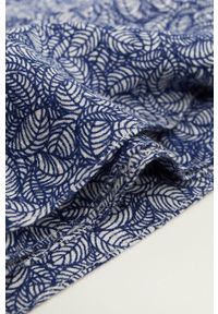 Mango Man - Chusta HOJAS. Kolor: niebieski. Materiał: tkanina, materiał #4