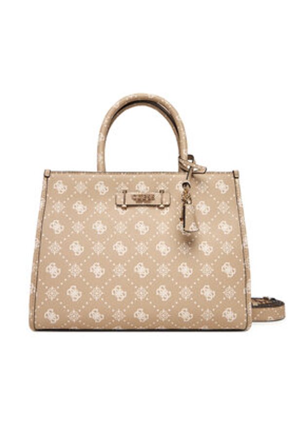 Guess Torebka Silia HWGP98 90220 Beżowy. Kolor: beżowy. Materiał: skórzane