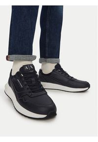 Armani Exchange Sneakersy XM002625 AF22779 ZB004 Granatowy. Kolor: niebieski. Materiał: skóra #4
