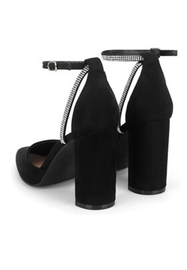 DeeZee Czółenka WSS20601-01 Czarny. Kolor: czarny. Materiał: materiał